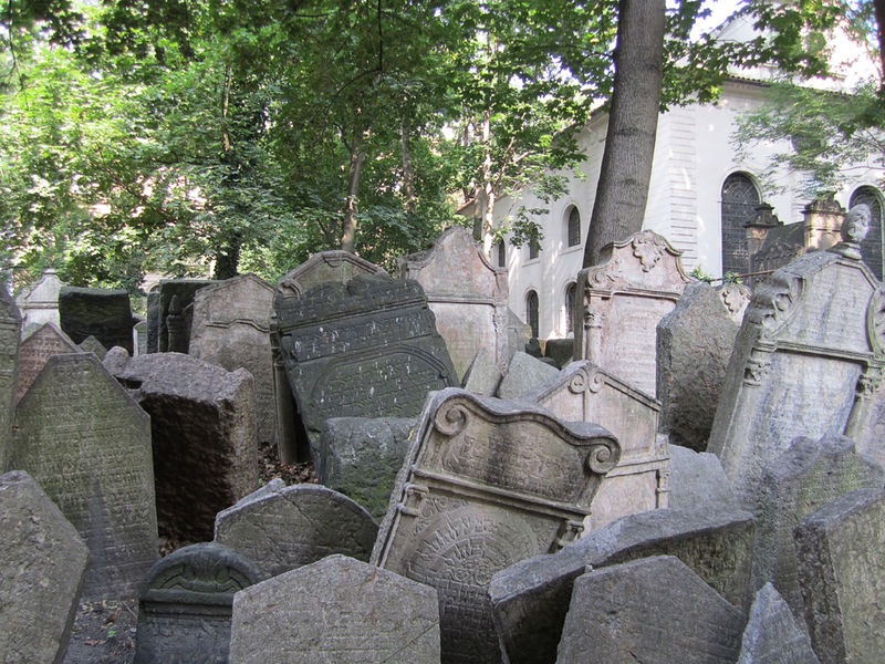 Резные надгробия на еврейском кладбище в Праге. Источник: thewholemegillah.wordpress.com