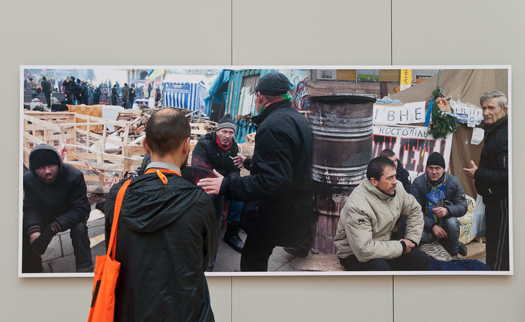 В экспозиции фотографий Бориса Михайлова в Государственном Эрмитаже в Главном штабе на «Манифесте 10»